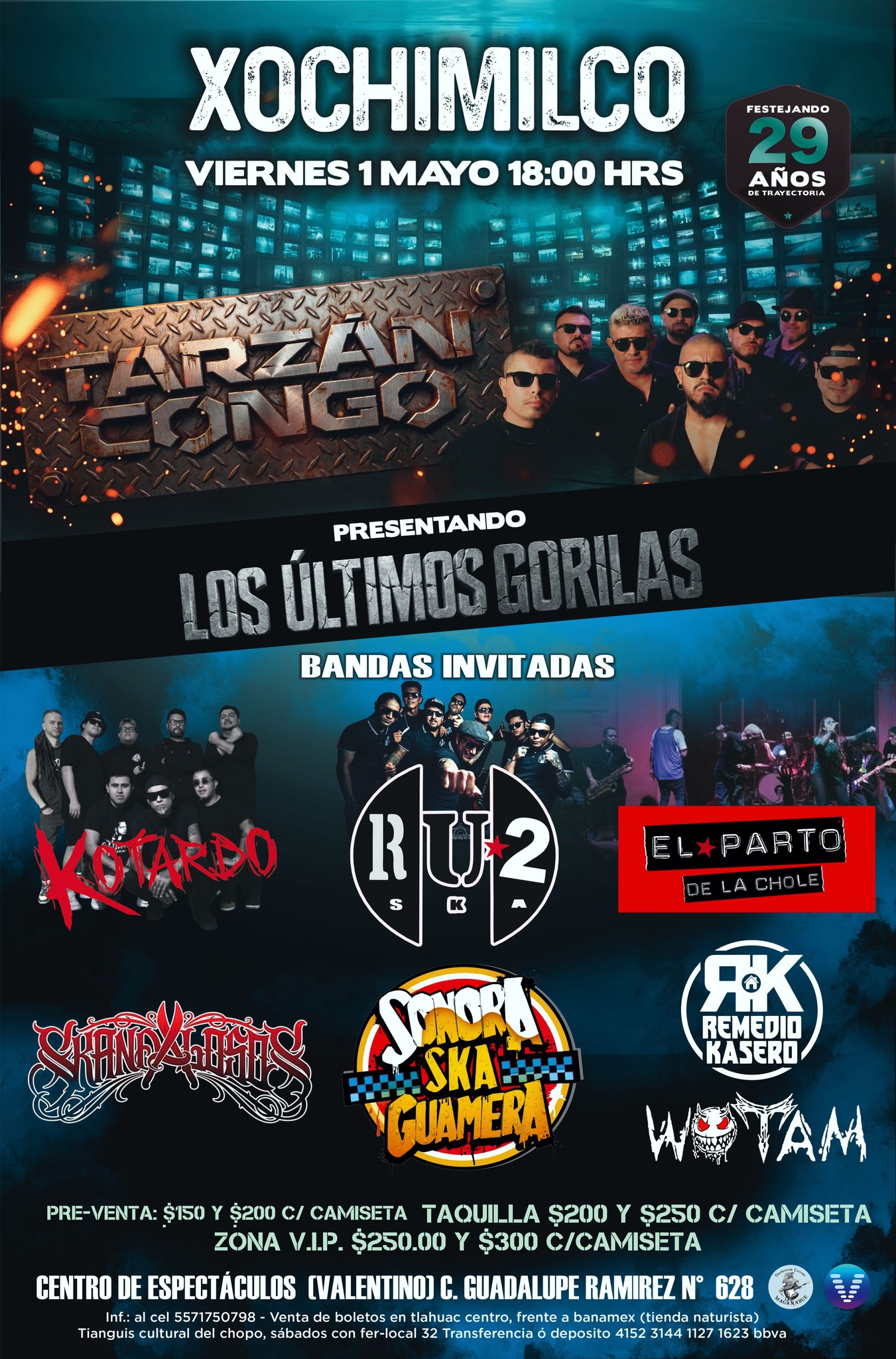 Flyer 29 Aniversario Xochimilco